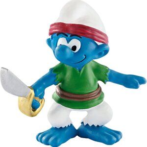 Vintage Authentic Schleich Pirate Smurf Pirate  (Made in Germany) New/w Tag